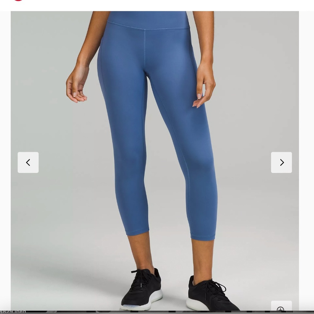 NWT Wunder Train High-Rise Crop with Pockets 23"